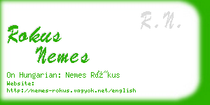 rokus nemes business card